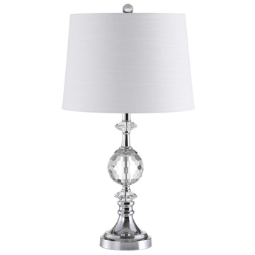 Channing 25.5" LED Crystal/Metal Table Lamp - JONATHAN Y